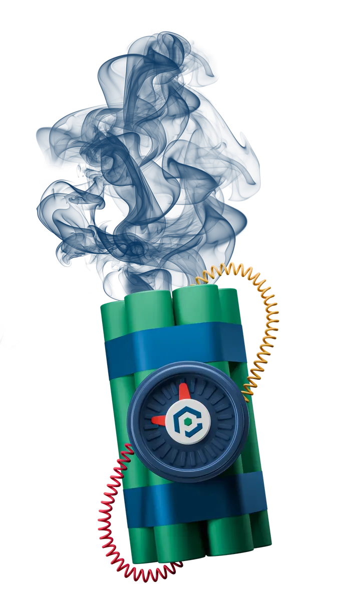 3D illustration of timeline pressure and compressed delivery costs