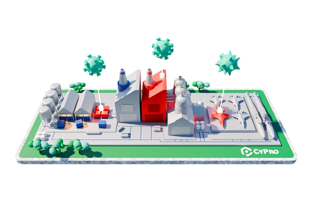 3D illustration of TSA obligations flowing down supplier contracts